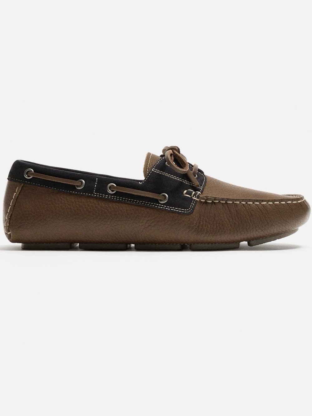 Zara Men's Brown and Black Loafers